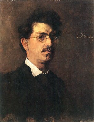 Carl Schuch Selbstbildnis Wandbild