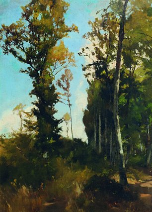 Carl Schuch Waldlichtung bei Purkersdorf Wandbild