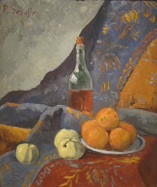 Paul Serusier Still Life with Bottle and Fruit Wandbild