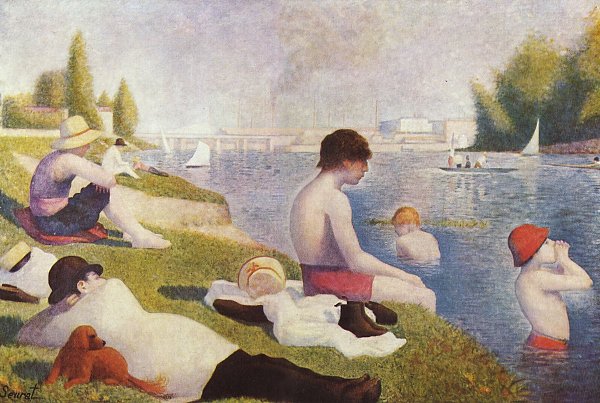 Georges Seurat Badeplatz in Asnieres Wandbild