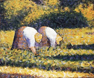 Georges Seurat Baeuerinnen bei der ARbeit Wandbild