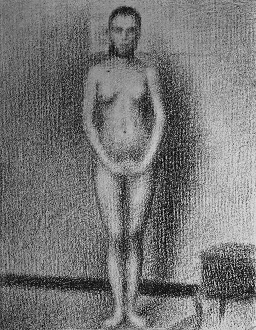 Georges Seurat Das stehende Modell Wandbild