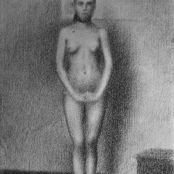 Georges-Seurat-Das-stehende-Modell