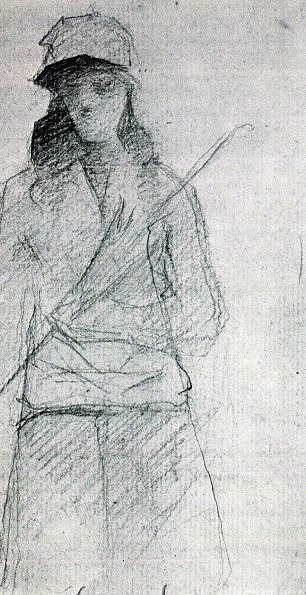 Georges Seurat Der geschlossene Schirm Wandbild
