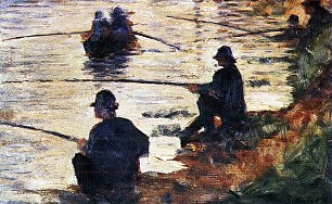 Georges Seurat Die Angler Wandbild