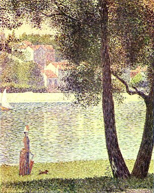 Georges Seurat Die Seine bei Courbevoie Wandbild