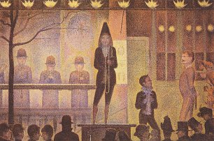 Georges Seurat Die Zirkusparade Wandbild