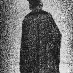 Georges-Seurat-Mann-mit-Umhang-und-Zylinder