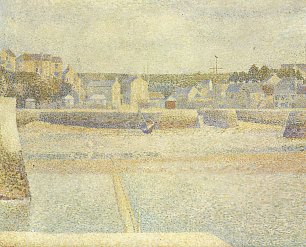 Georges Seurat Port en Bessin der Vorhafen bei letzter Ebbe Wandbild