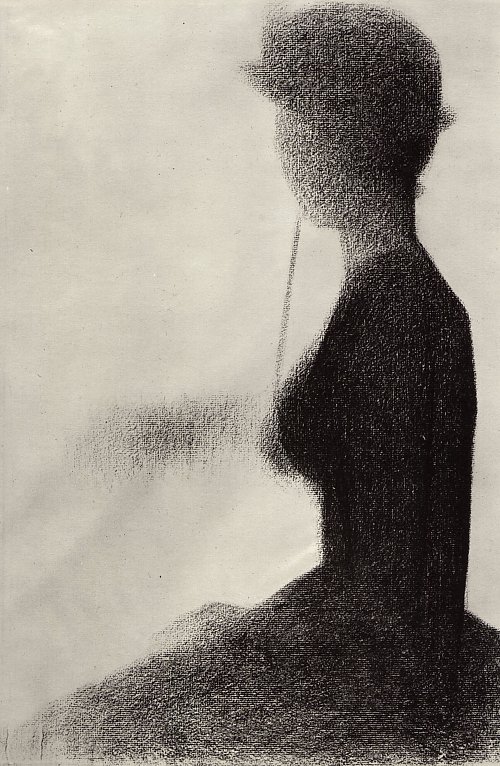 Georges Seurat Sitzende Frau mit Regenschirm Wandbild