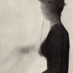 Georges-Seurat-Sitzende-Frau-mit-Regenschirm