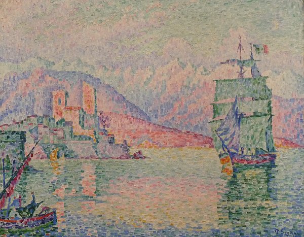 Paul Signac Antibes le soir Wandbild