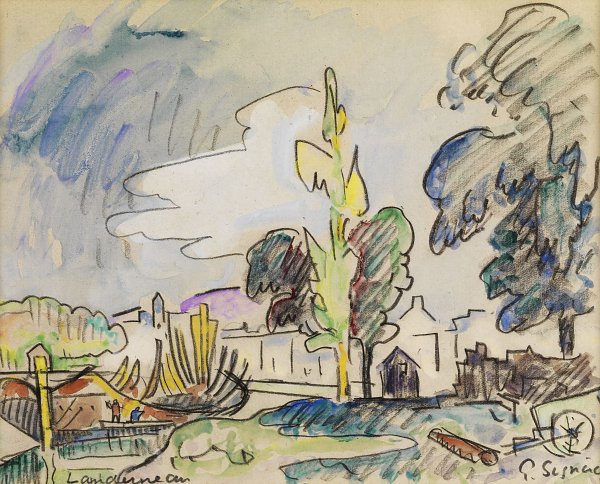 Paul Signac Landerneau Wandbild