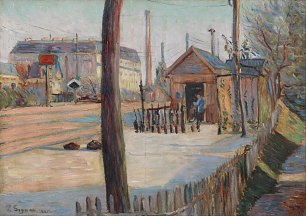 Paul Signac Railway junction near Bois Colombes Wandbild