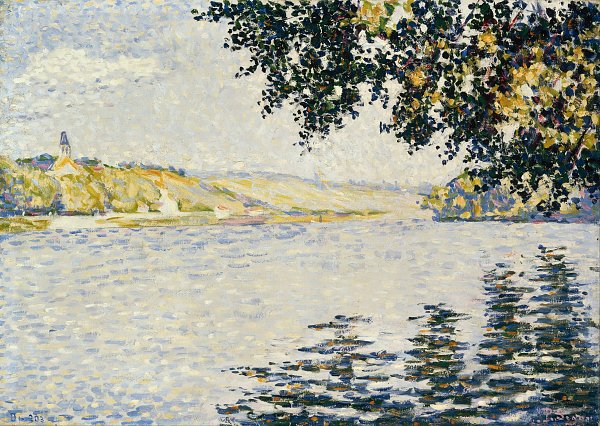 Paul Signac View of the Seine at Herblay Wandbild