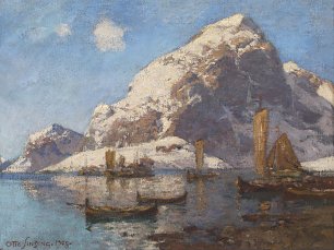 Otto Sinding Lofoten Wandbild