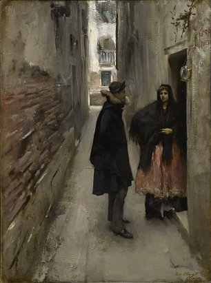 John Singer Sargent A Street in Venice Wandbild