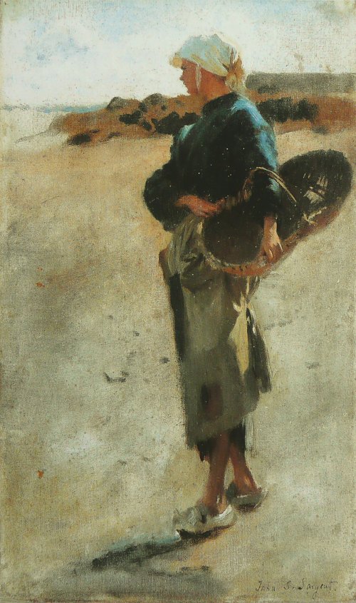 John Singer Sargent Jeune bretonne au panier Wandbild
