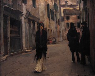 John Singer Sargent Street in Venice Wandbild