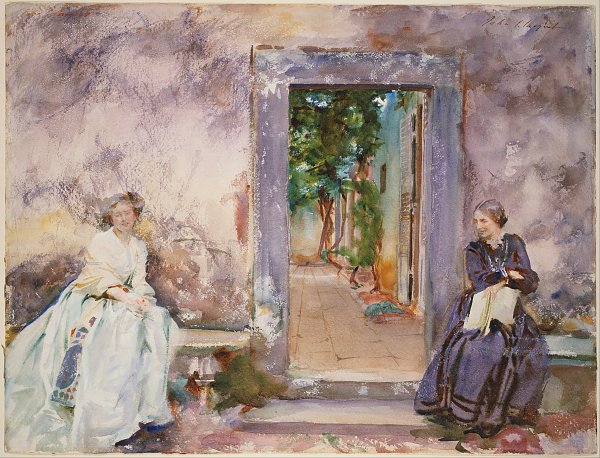 John Singer Sargent The Garden Wall Wandbild