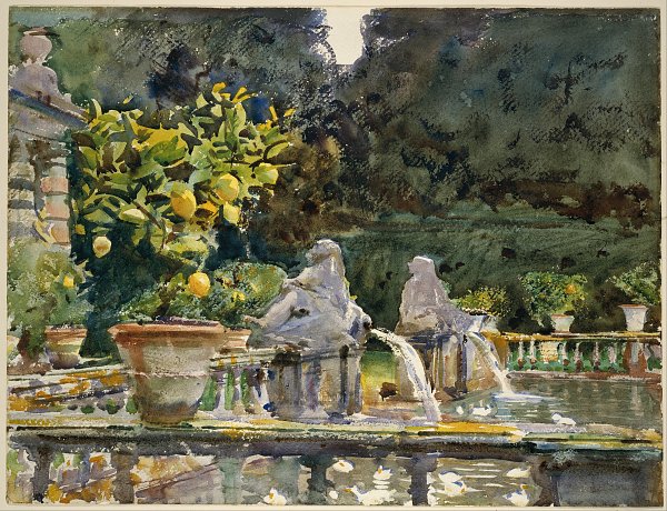 John Singer Sargent Villa di Marlia Wandbild