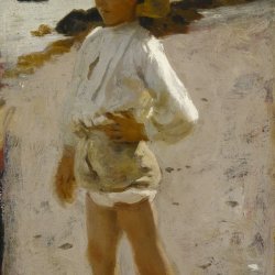 John-Singer-Sargent-Young-Boy-on-the-Beach-a-Sketch