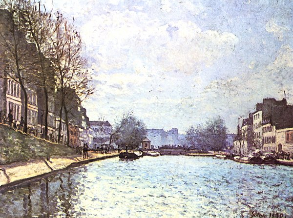 Alfred Sisley Ansicht des Kanals Saint Martin in Paris Wandbild