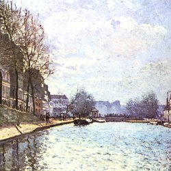 Alfred-Sisley-Ansicht-des-Kanals-Saint-Martin-in-Paris