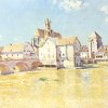 Alfred-Sisley-Bruecke-von-Moret-in-der-Morgensonne