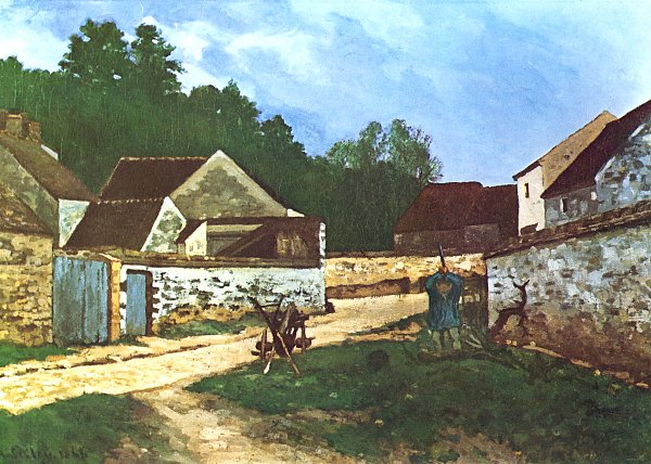 Alfred Sisley Dorfstrasse in Marlotte Wandbild