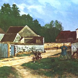 Alfred-Sisley-Dorfstrasse-in-Marlotte