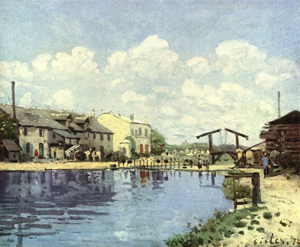 Alfred Sisley Kanal Wandbild