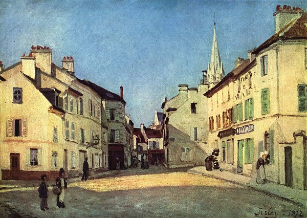 Alfred Sisley Platz in Argenteuil Wandbild