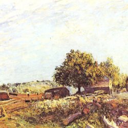 Alfred-Sisley-Saint-Mammes-am-Morgen