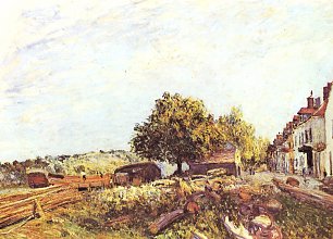 Alfred Sisley Saint Mammes am Morgen Wandbild