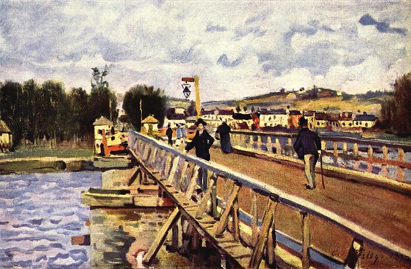 Alfred Sisley Steg in Argenteuil Wandbild