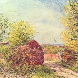 Alfred-Sisley-Weg-in-Veneux-Nadon-im-Fruehling