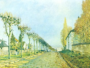Alfred Sisley Weg nach Severes bei Louveciennes Wandbild