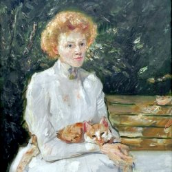 Max-Slevogt-Dame-mit-Katze