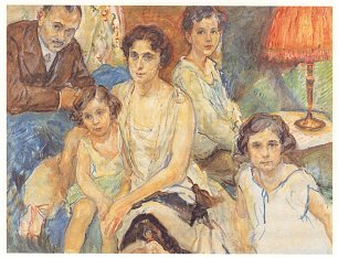 Max Slevogt Die Familie des Arztes Janos Plesch Wandbild