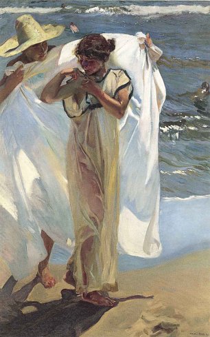 Joaquin Sorolla After the Bath Wandbild