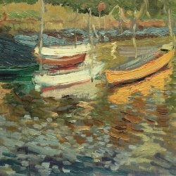 Joaquin-Sorolla-Barcas-en-paisaje