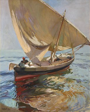 Joaquin Sorolla CAMINO DE LA PESCA Wandbild