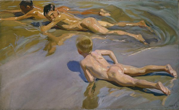 Joaquin Sorolla Chicos en la playa Wandbild