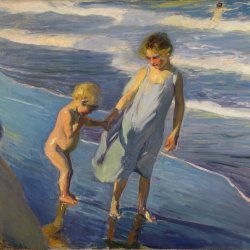 Joaquin-Sorolla-DOS-NINOS-EN-UNA-PLAYA