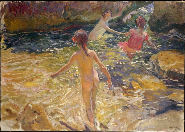 Joaquin Sorolla El bano Wandbild
