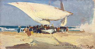 Joaquin Sorolla LA LLEGADA DE LA PESCA Wandbild