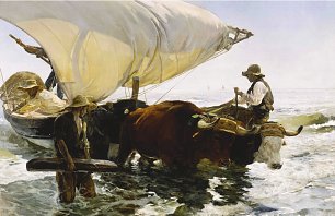 Joaquin Sorolla La vuelta de la pesca Wandbild