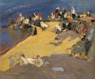 Joaquin Sorolla Lavanderas de Galicia Wandbild