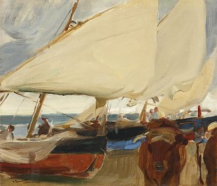 Joaquin Sorolla PLAYA DE VALENCIA Wandbild